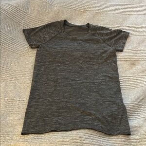 Women’s grey Lululemon long athletic  T-Shirt